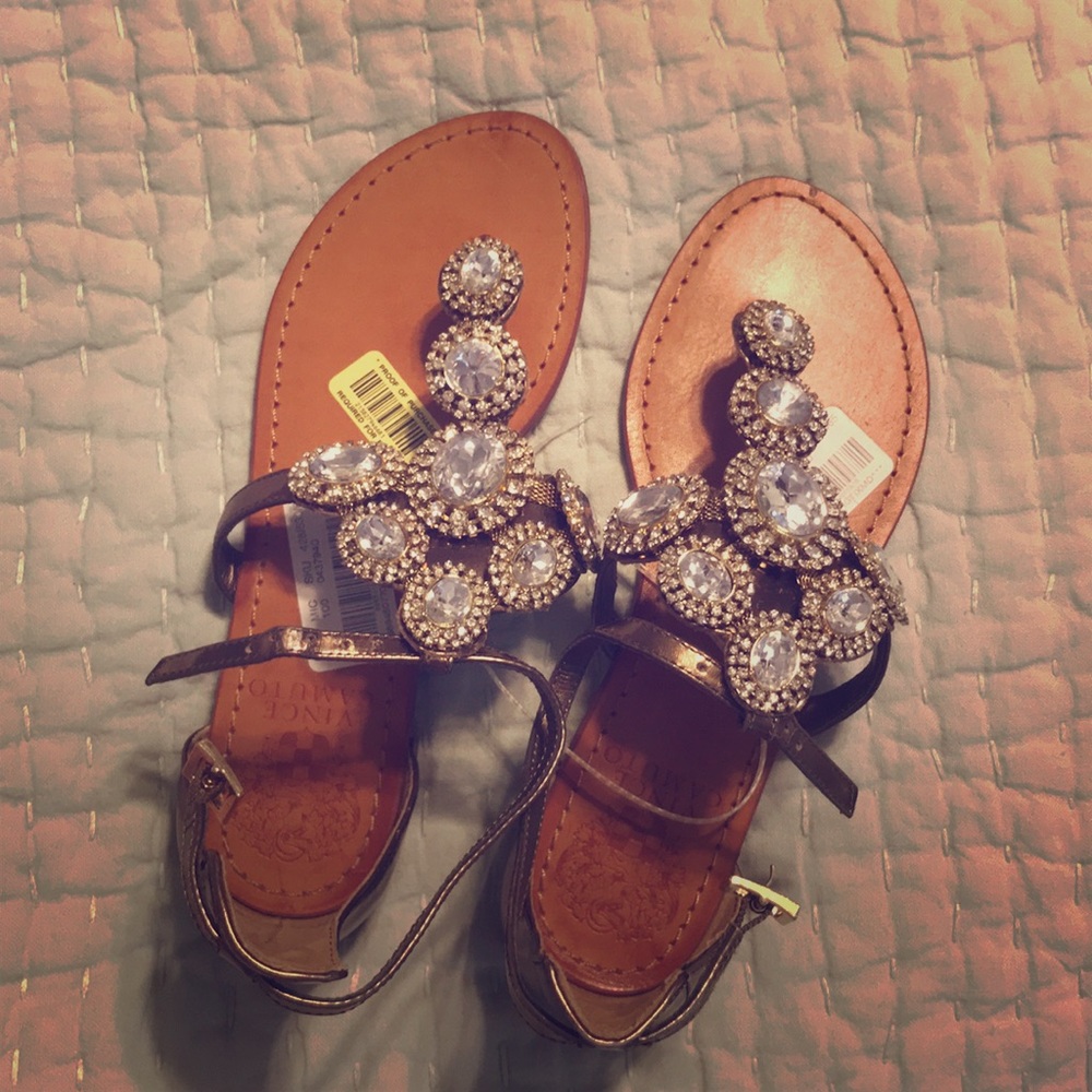 Vince camuto jeweled sandals. NWT.